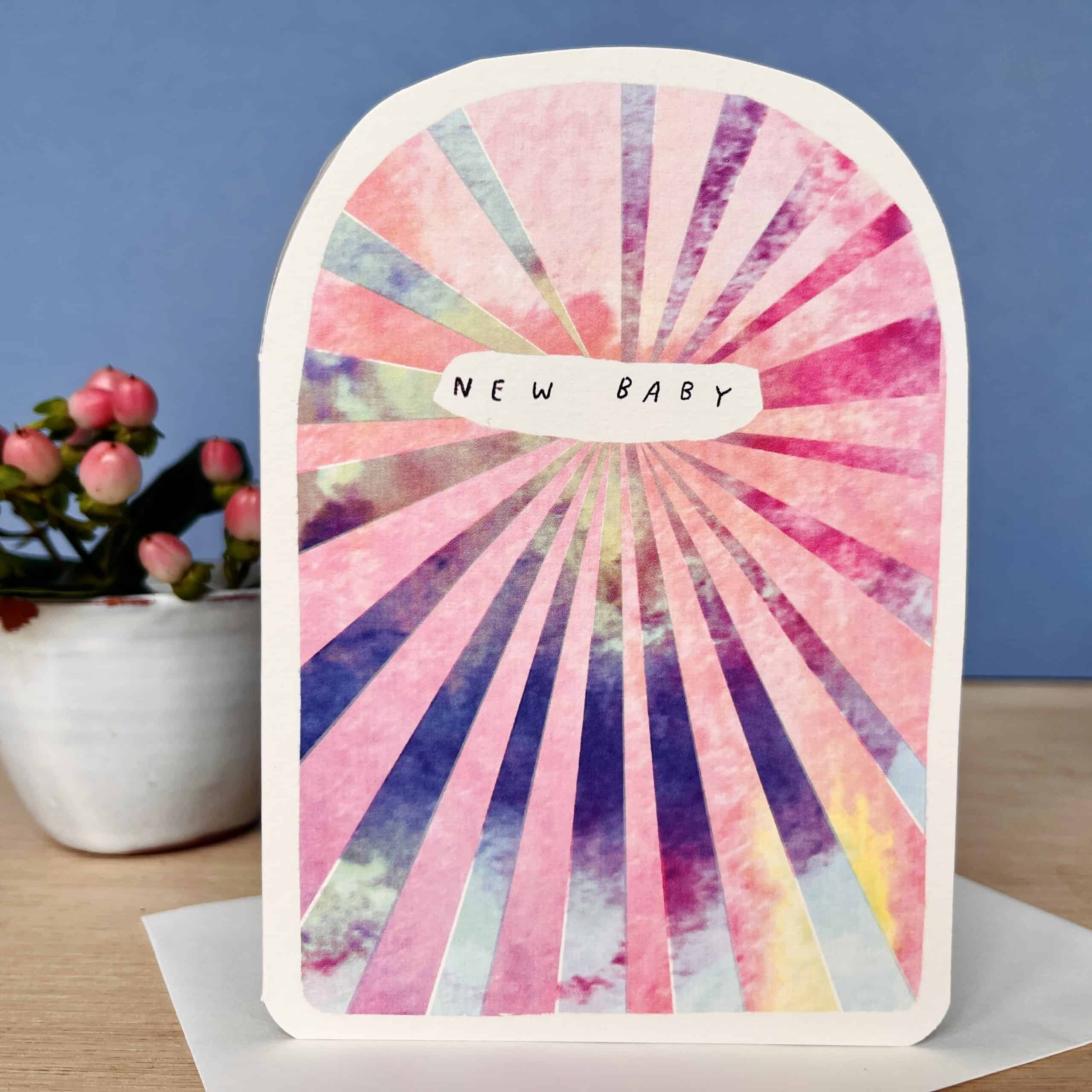 Colourburst Baby Card