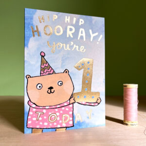 One Today! Birthday Card With Gold Foil