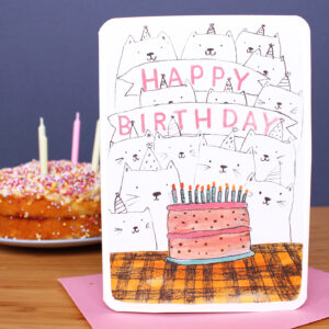 Cats And Cake Card