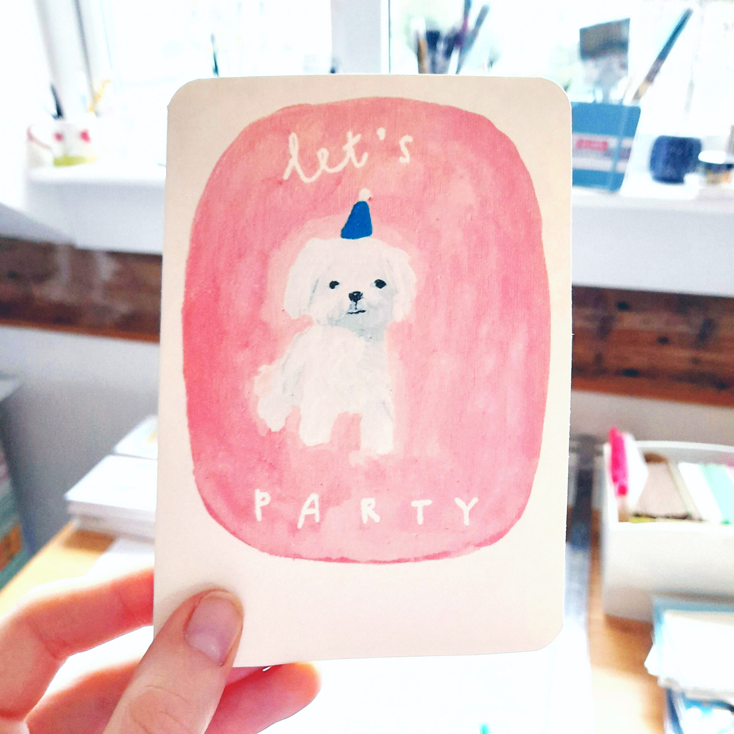 Let's Party Dog Birthday Card