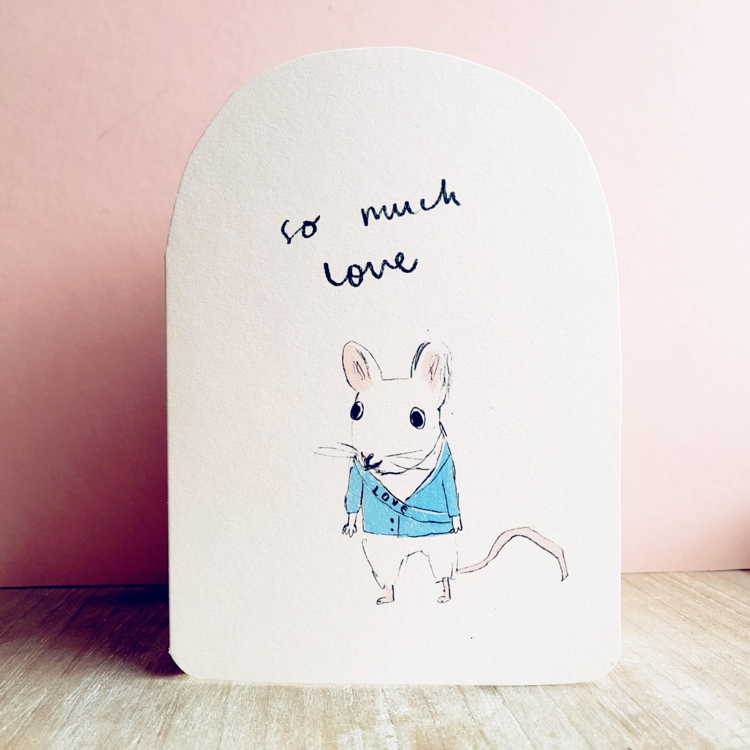 So Much Love Mouse Card