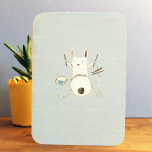 Bunny Drums Card